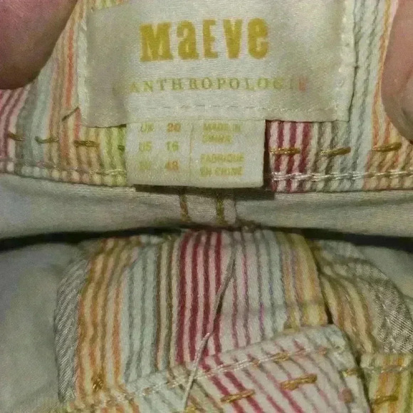 Maeve Anthropologie Womans Striped Skirt Size 16. - Picture 12 of 12
